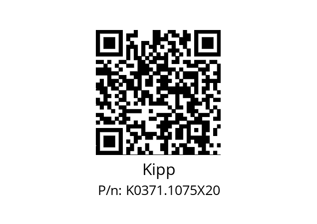   Kipp K0371.1075X20