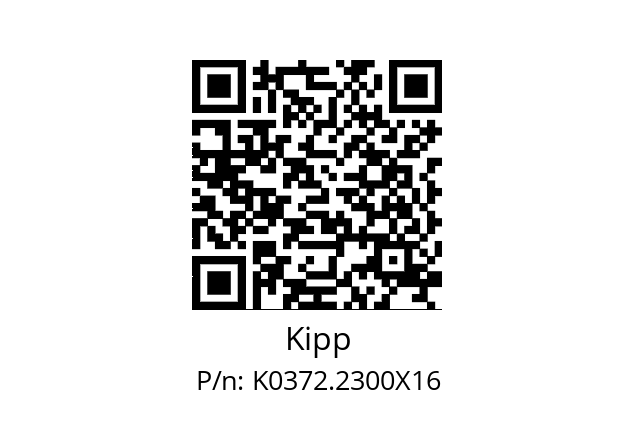   Kipp K0372.2300X16