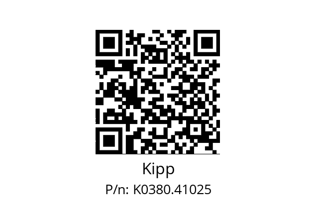   Kipp K0380.41025