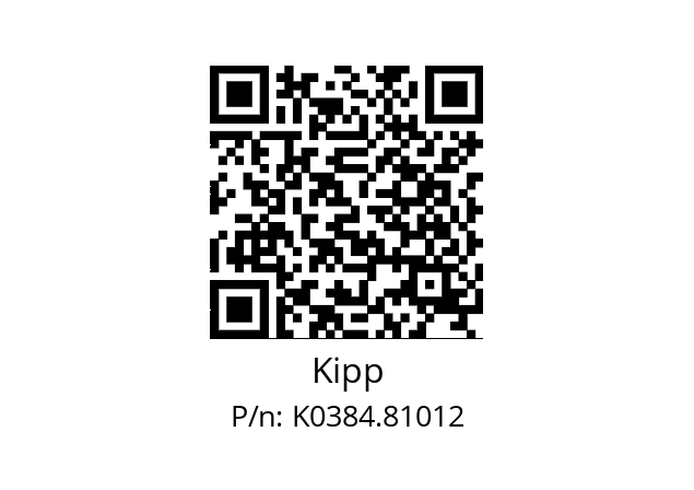   Kipp K0384.81012