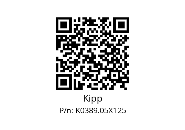   Kipp K0389.05X125