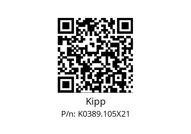   Kipp K0389.105X21