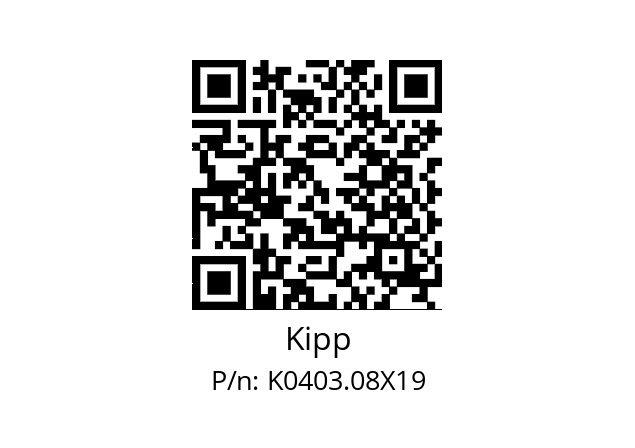   Kipp K0403.08X19