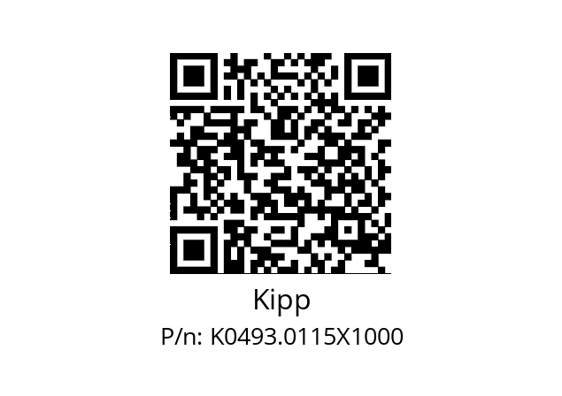   Kipp K0493.0115X1000