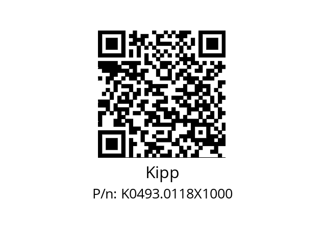   Kipp K0493.0118X1000