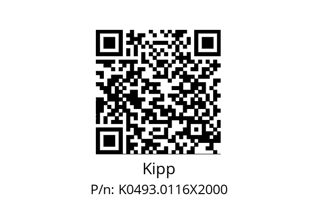   Kipp K0493.0116X2000