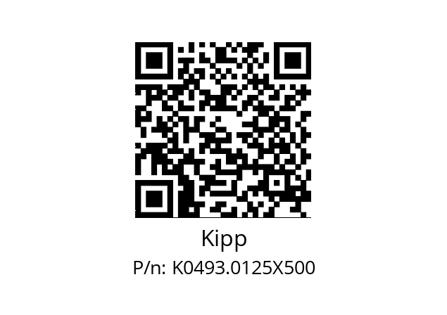   Kipp K0493.0125X500