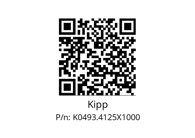   Kipp K0493.4125X1000