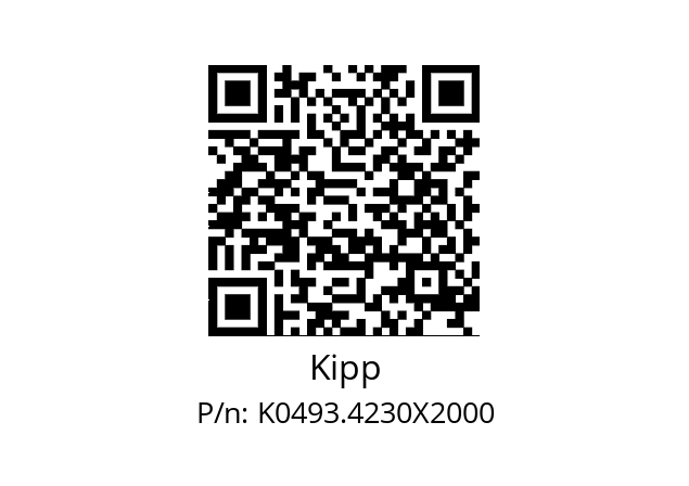   Kipp K0493.4230X2000