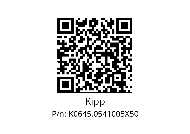   Kipp K0645.0541005X50