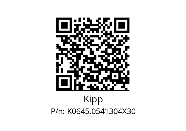   Kipp K0645.0541304X30