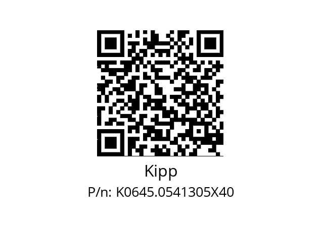   Kipp K0645.0541305X40