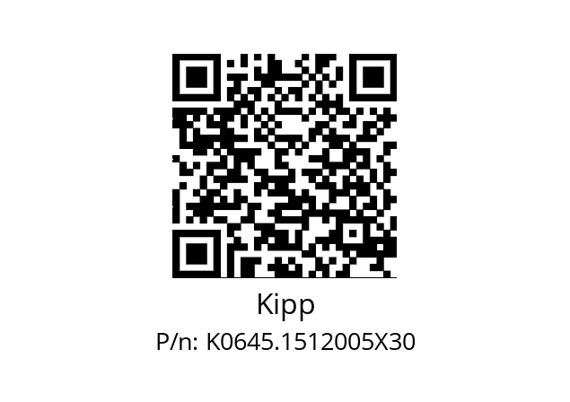   Kipp K0645.1512005X30