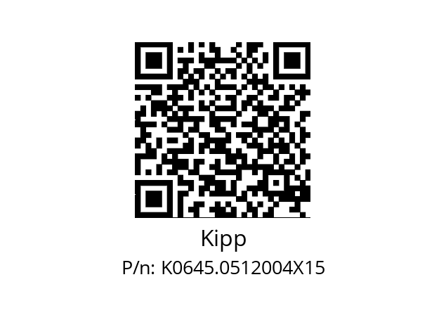   Kipp K0645.0512004X15