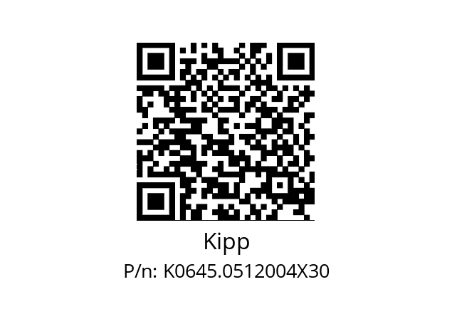   Kipp K0645.0512004X30