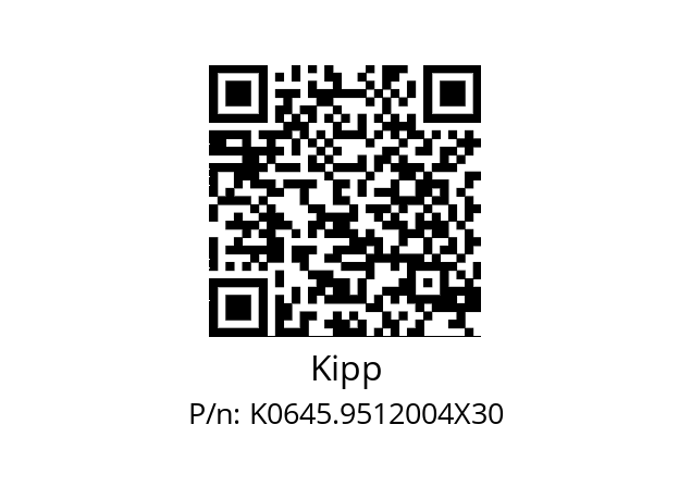   Kipp K0645.9512004X30