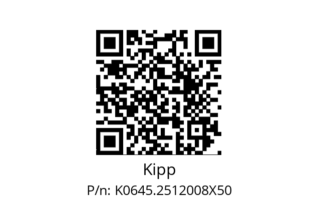   Kipp K0645.2512008X50