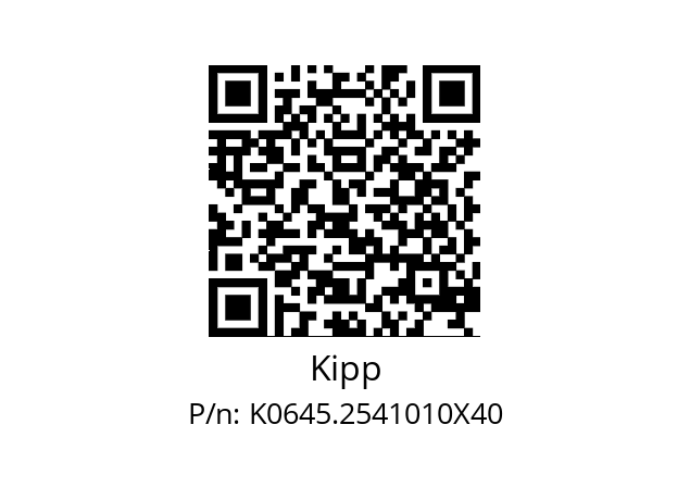   Kipp K0645.2541010X40