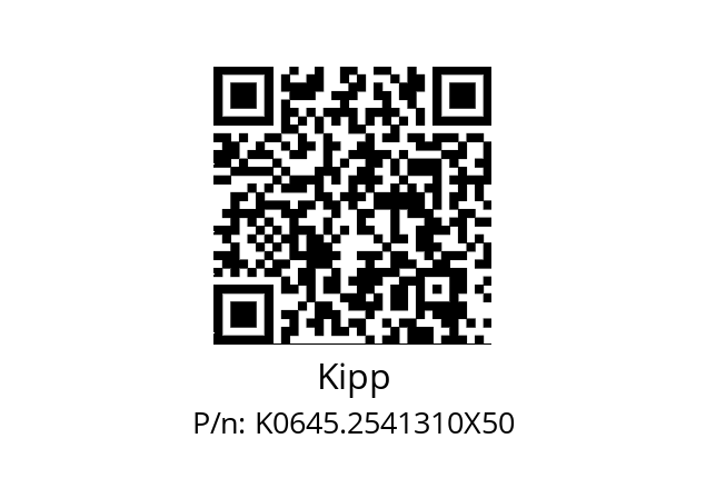   Kipp K0645.2541310X50