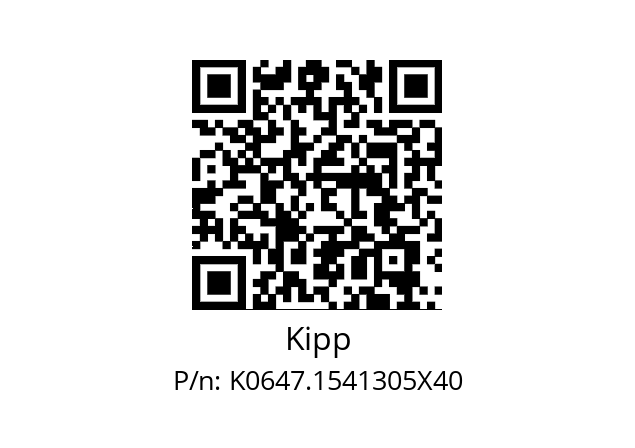   Kipp K0647.1541305X40