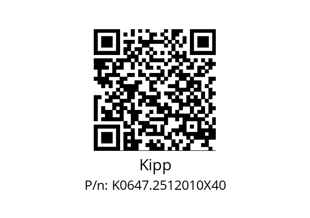   Kipp K0647.2512010X40