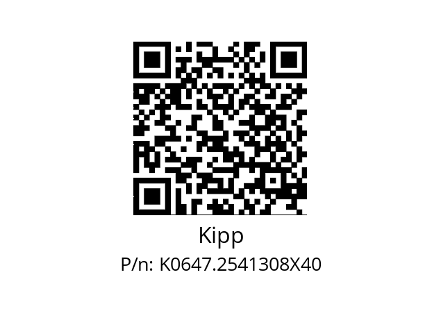   Kipp K0647.2541308X40