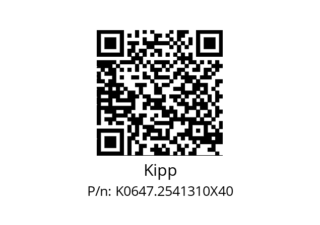   Kipp K0647.2541310X40