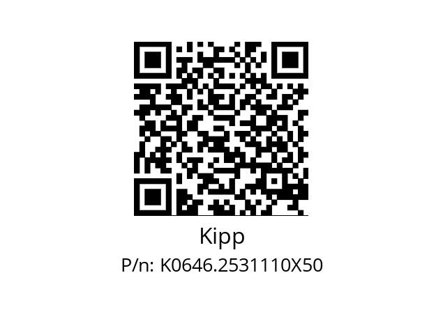   Kipp K0646.2531110X50