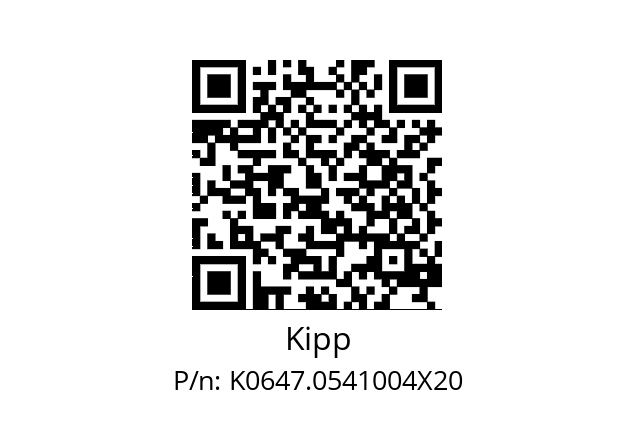   Kipp K0647.0541004X20