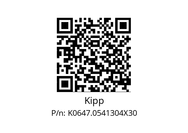   Kipp K0647.0541304X30