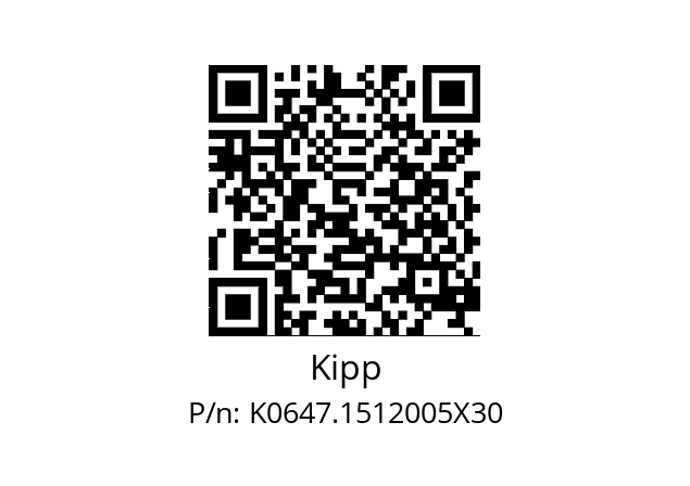   Kipp K0647.1512005X30