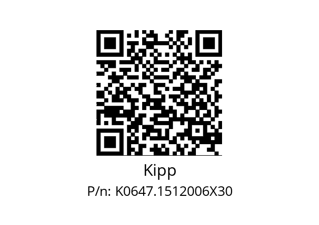   Kipp K0647.1512006X30