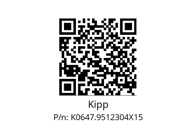   Kipp K0647.9512304X15