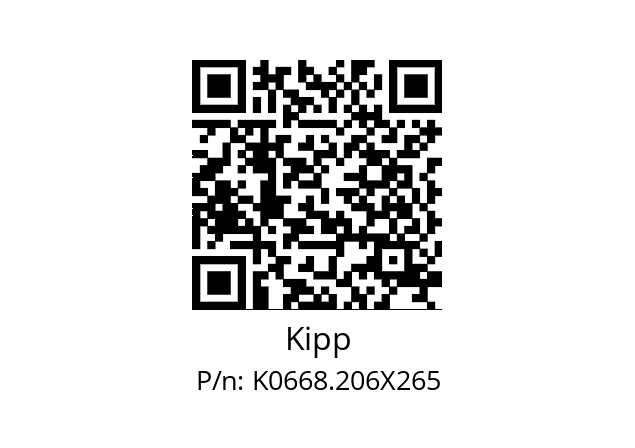   Kipp K0668.206X265