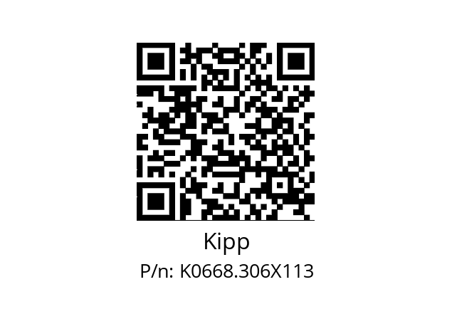   Kipp K0668.306X113