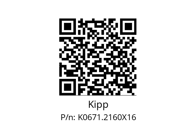   Kipp K0671.2160X16