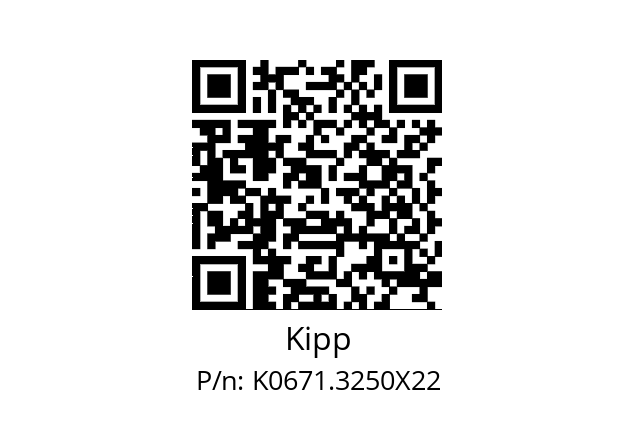   Kipp K0671.3250X22