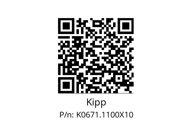   Kipp K0671.1100X10