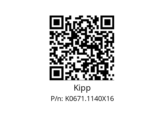   Kipp K0671.1140X16