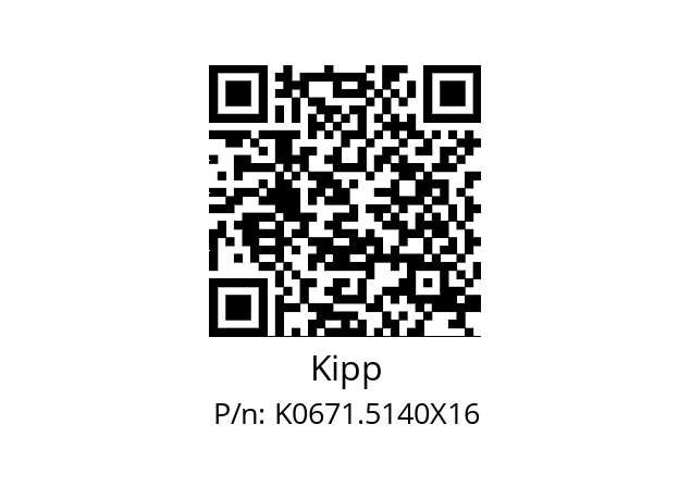   Kipp K0671.5140X16