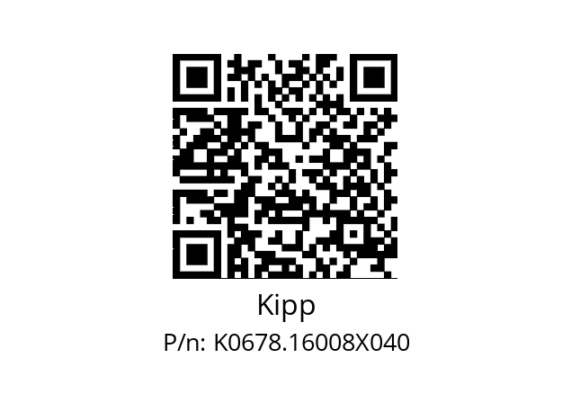   Kipp K0678.16008X040