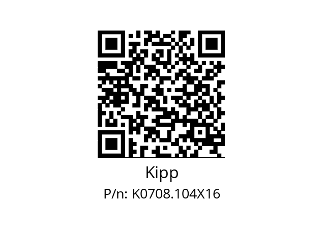   Kipp K0708.104X16