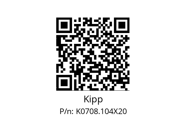   Kipp K0708.104X20