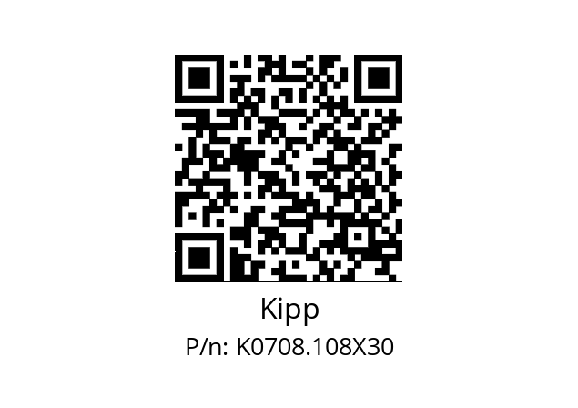   Kipp K0708.108X30