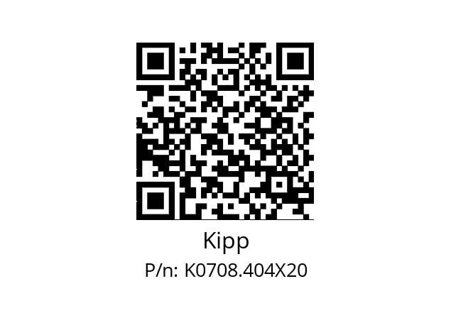   Kipp K0708.404X20