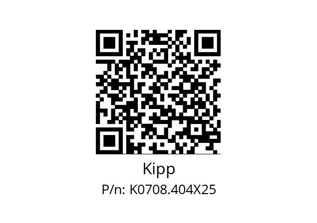   Kipp K0708.404X25