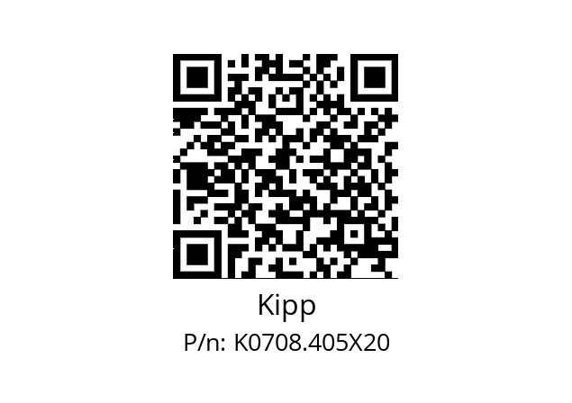   Kipp K0708.405X20