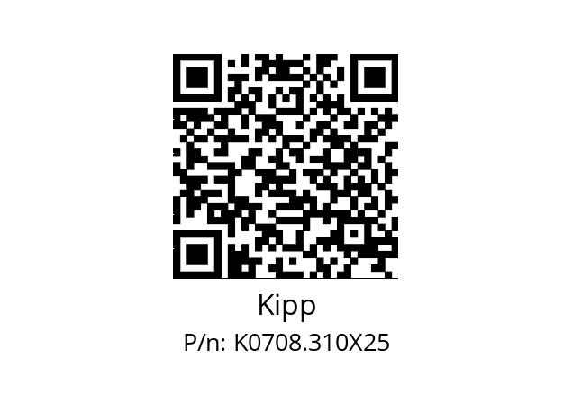   Kipp K0708.310X25