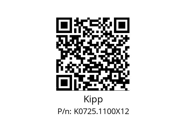   Kipp K0725.1100X12