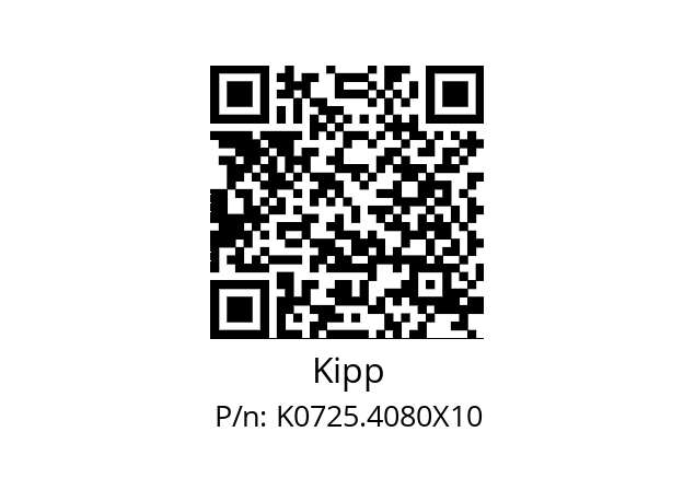   Kipp K0725.4080X10